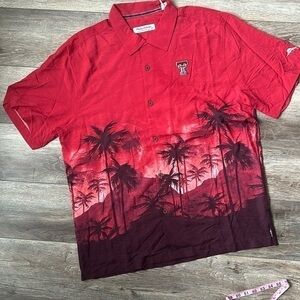 NWT Tommy Bahama shirt Texas Tech size large collegiate